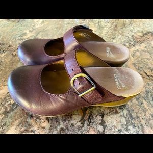 Dansko open back mary jane clog